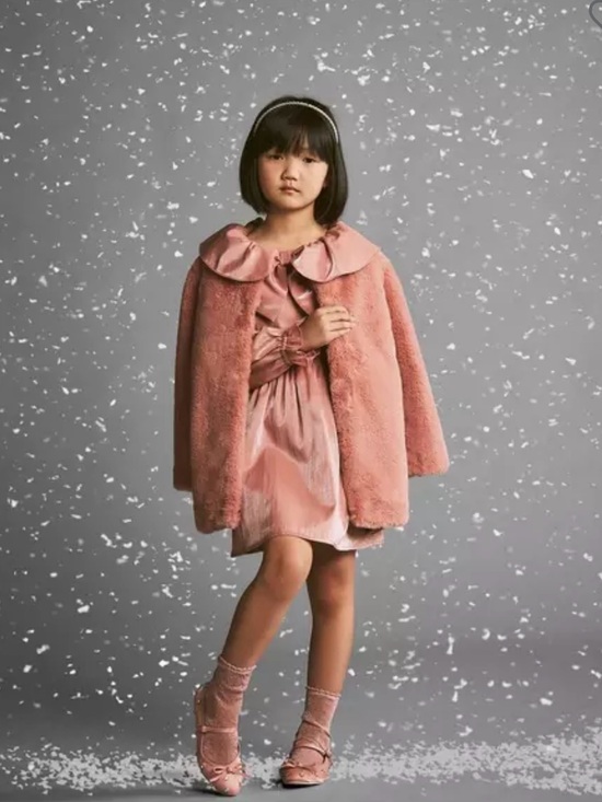 Janie and Jack Other - Janie and Jack The Front Row Faux Fur Jacket Girls' Plush Pink  Coat Sz 5-6